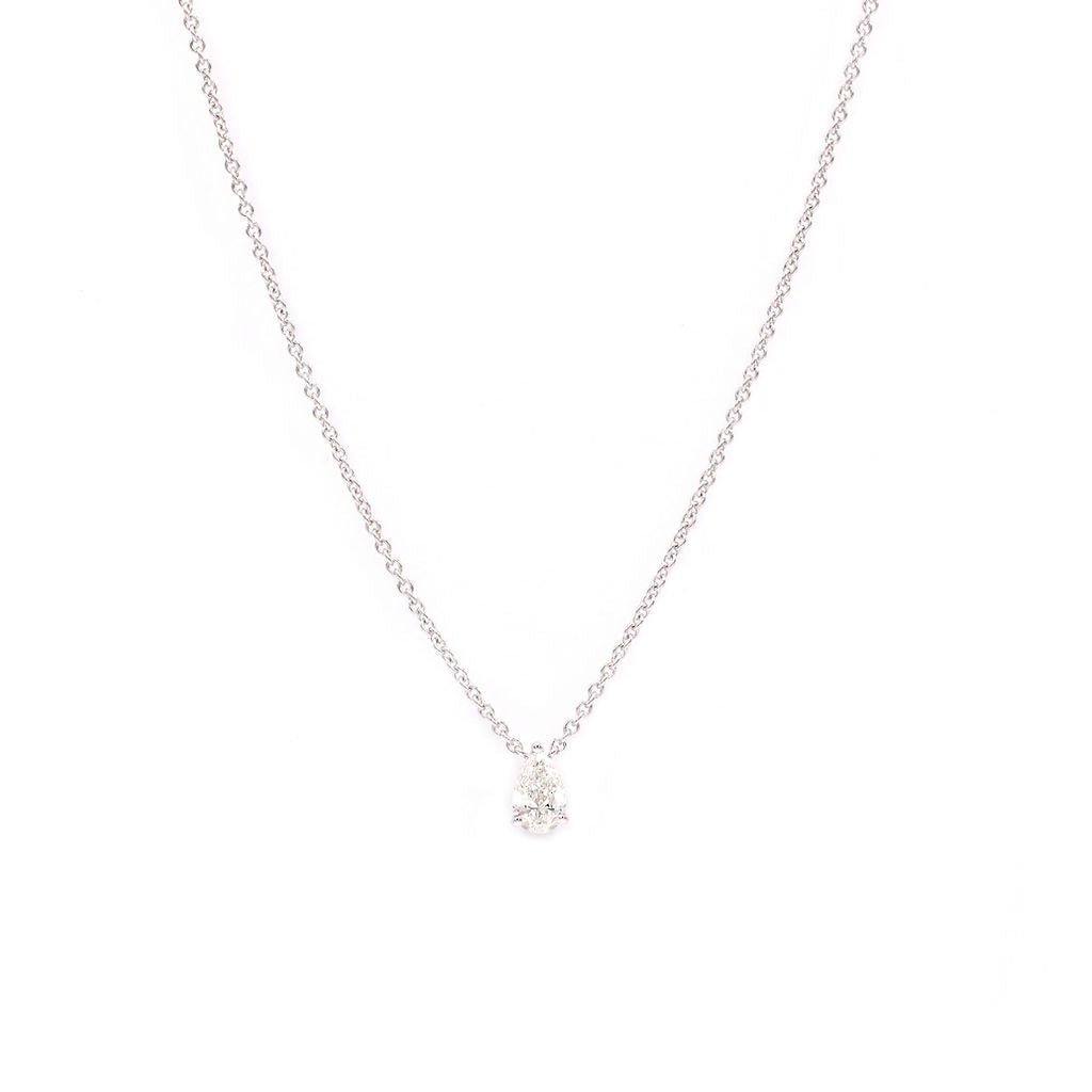 0.4 Ct Fancy Cut Diamond Necklace - HIBA JABER