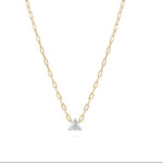 Load image into Gallery viewer, 0.7cts Trillion Necklace with Bold Chain - HIBA JABER