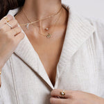 Load image into Gallery viewer, 0.7cts Trillion Necklace with Bold Chain - HIBA JABER