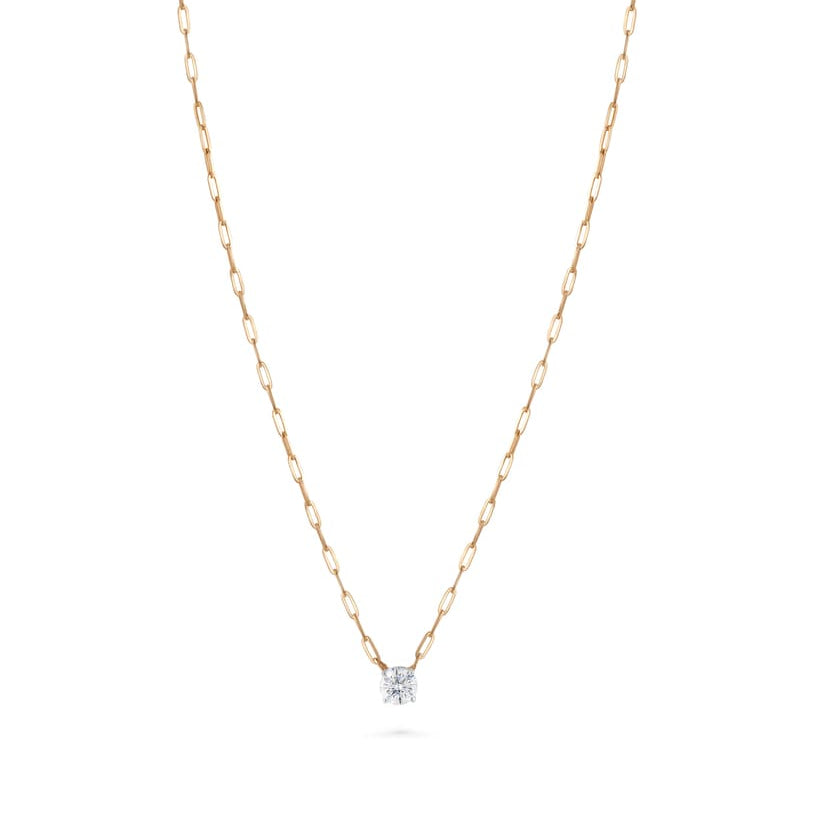0.7cts Trillion Necklace with Bold Chain