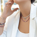 Load image into Gallery viewer, 3 character Name - Hind Necklace with Diamonds - HIBA JABER