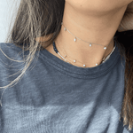 Load image into Gallery viewer, 5 - Stone Diamond Droplet Choker | 0.10cts each - HIBA JABER