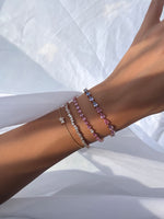 Load image into Gallery viewer, Mini Pear Shape Multicolored Sapphire Bracelet