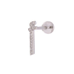 Load image into Gallery viewer, Single Initial Earring Set in Diamonds | One Piece