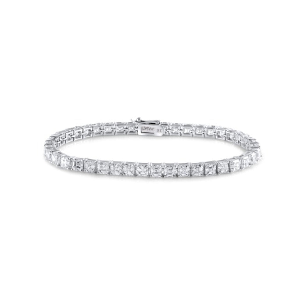 Asscher Cut Tennis Bracelet / 11.1ct - HIBA JABER