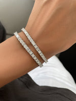 Load image into Gallery viewer, Asscher Cut Tennis Bracelet / 11.1ct - HIBA JABER