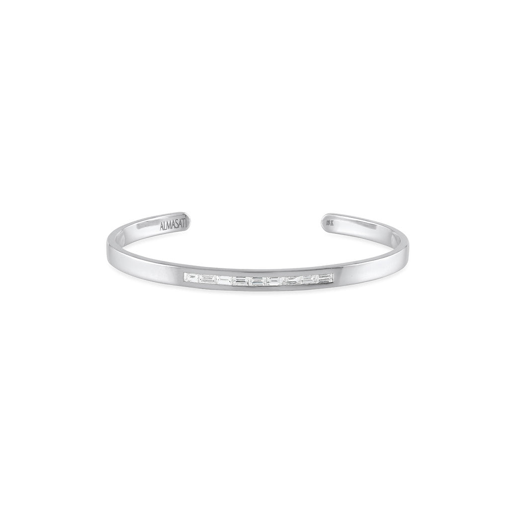 Baguette Diamond Dazzle Bangle - HIBA JABER