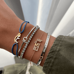 Load image into Gallery viewer, Baguette Diamond Dazzle Bangle - HIBA JABER