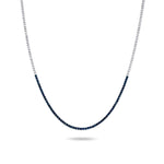 Load image into Gallery viewer, Blue Sapphires Tennis Necklace | 6.64cts - HIBA JABER