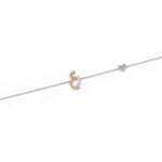 تحميل الصورة في عارض المعرض, Bracelet with Two Letters and Heart on Chain - HIBA JABER