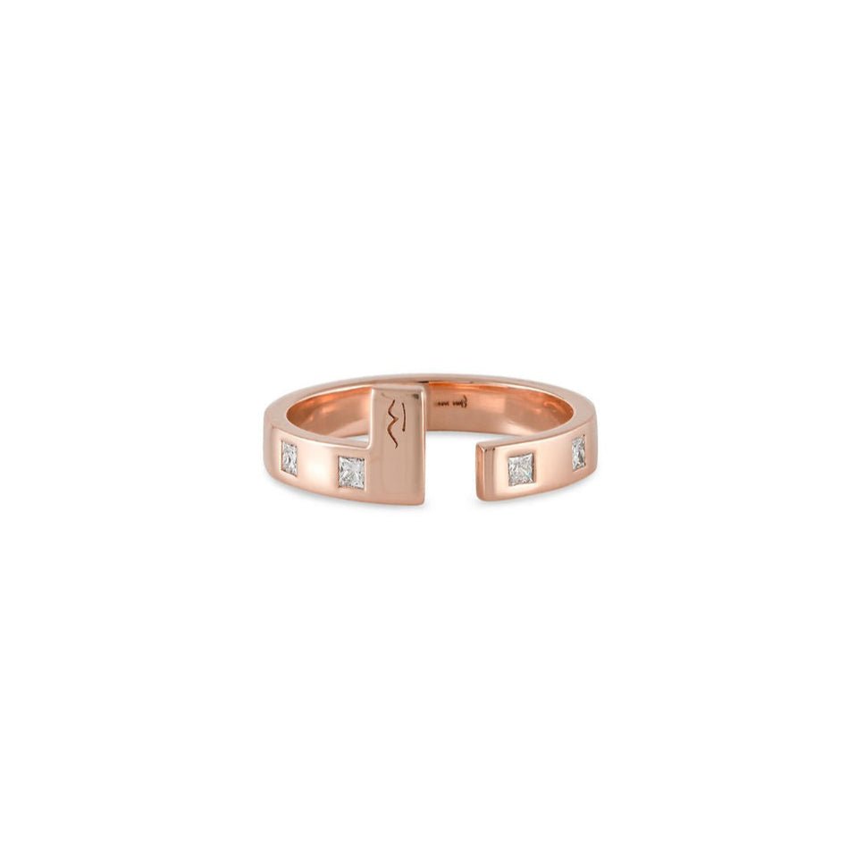 Building Block Ring - Rose - HIBA JABER