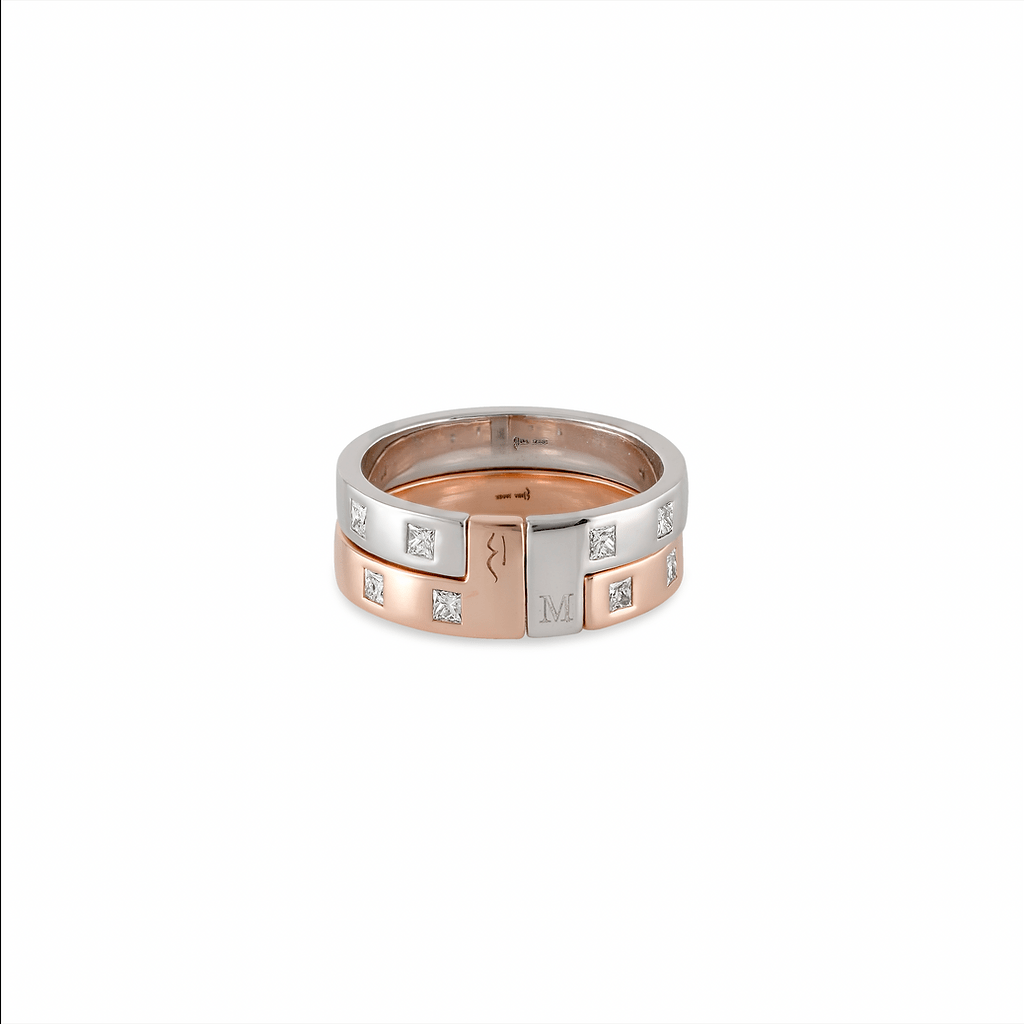 Building Block Ring - Rose - HIBA JABER