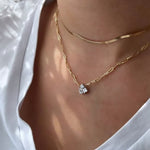 Load image into Gallery viewer, Chained Up Trio Sparkle Bold Necklace - HIBA JABER