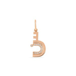 Load image into Gallery viewer, Charm Pendant With Two Letters/ One Set in diamonds - HIBA JABER