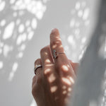 Load image into Gallery viewer, Customized Chain Ring with Two Letters - One set in Diamonds - HIBA JABER