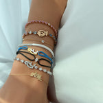 عرض الصورة في المعرض، Customized Multi Colored Sapphire Gemstone Bracelet - HIBA JABER