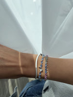 عرض الصورة في المعرض، Customized Multi Colored Sapphire Gemstone Bracelet - HIBA JABER