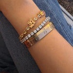 عرض الصورة في المعرض، Customized Multi Colored Sapphire Gemstone Bracelet - HIBA JABER
