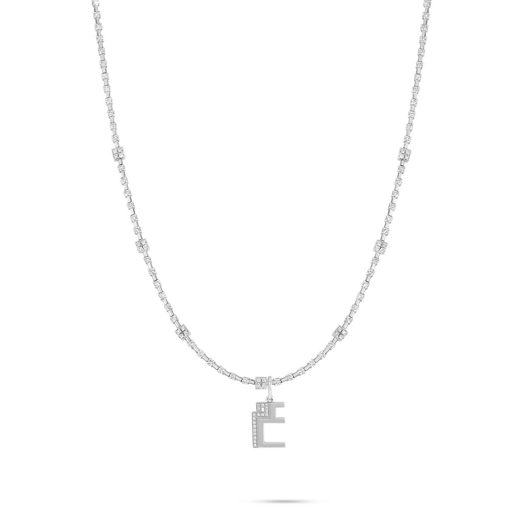 Customized Pendant with Interval Diamond Choker - HIBA JABER