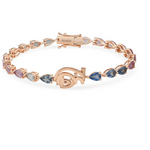 عرض الصورة في المعرض، Customized ياقوت Gemstone سوار مع Letters - HIBA JABER