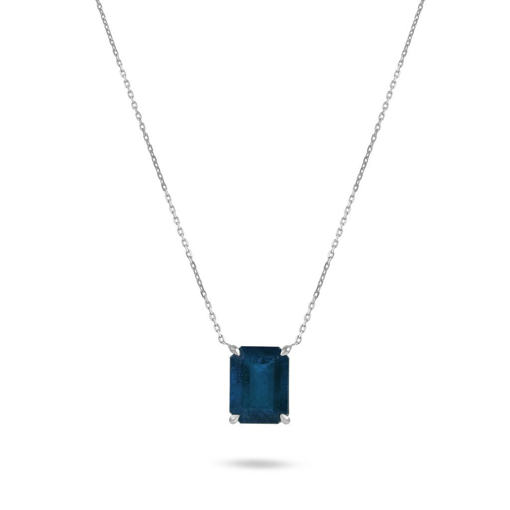 Dark Blue Sapphire Necklace / 4.29cts - HIBA JABER