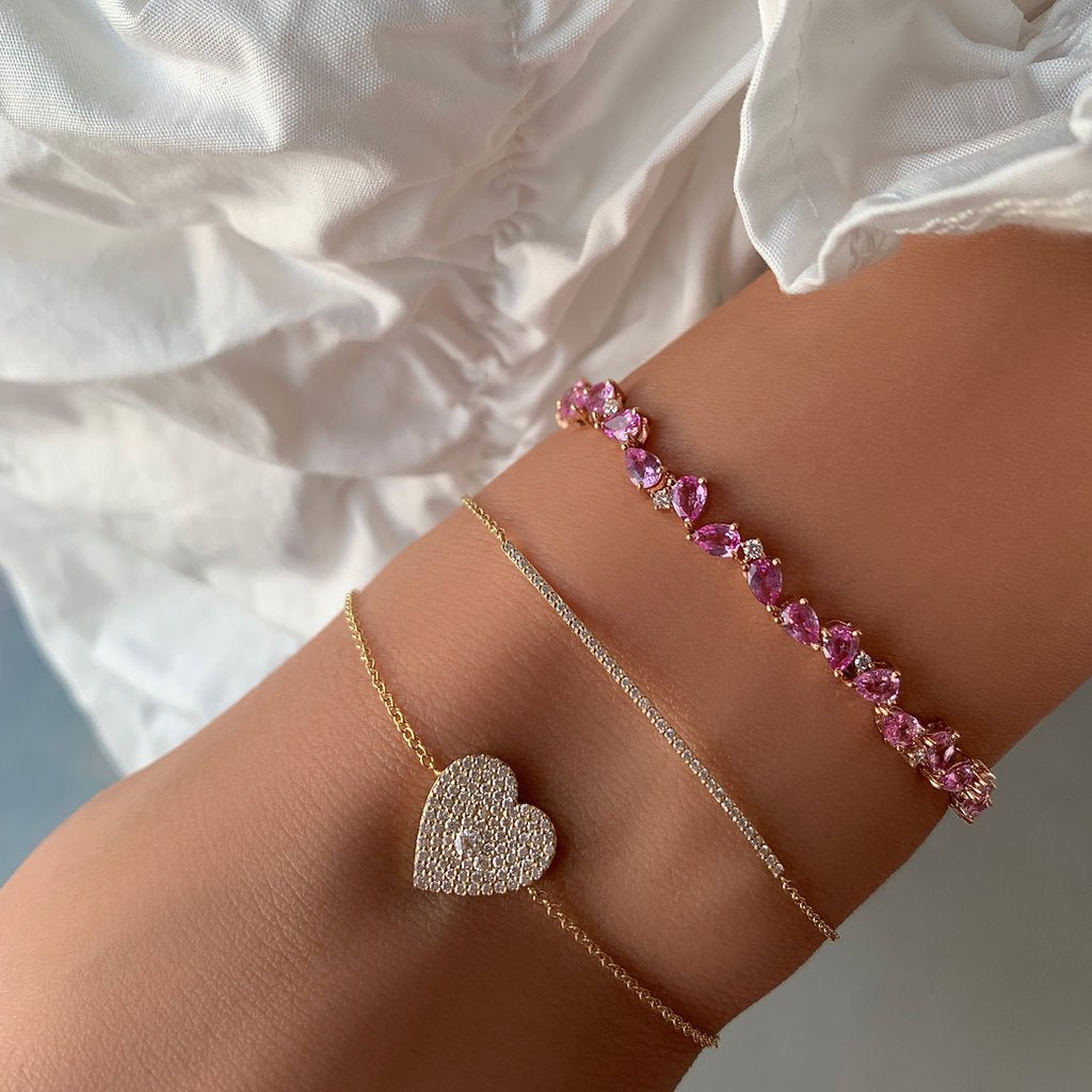 Diamond Bar Bracelet - HIBA JABER