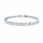 Load image into Gallery viewer, Diamond Pear Tennis Bracelet 0.24ct each - HIBA JABER