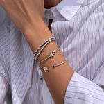Load image into Gallery viewer, Duo Sparkle Diamond Bracelet - HIBA JABER