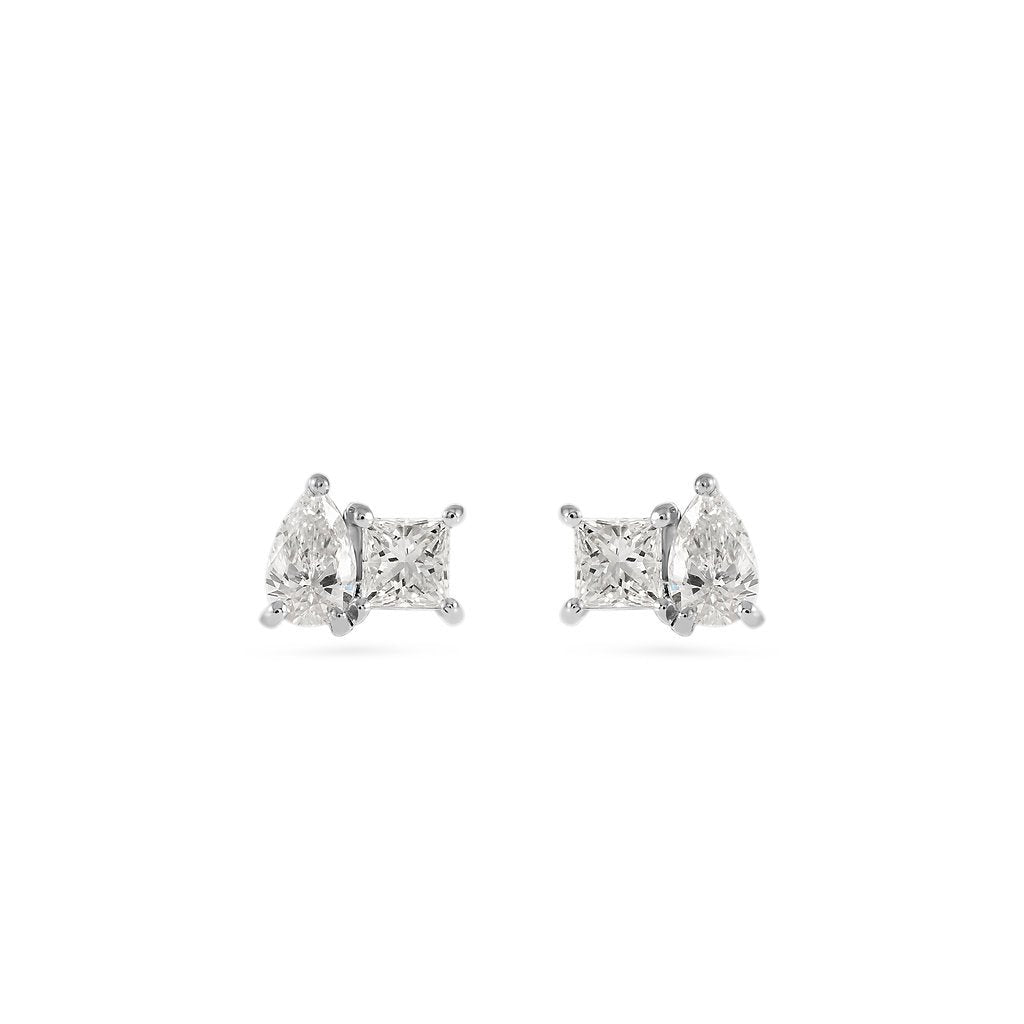 Duo Sparkle Diamond Earring Set - HIBA JABER