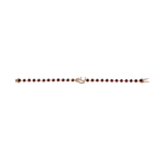 Load image into Gallery viewer, Elegant Ruby Spaced - Out Bracelet with Customized Initials - HIBA JABER