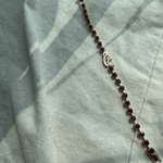 تحميل الصورة في عارض المعرض, Elegant Ruby Spaced - Out Bracelet with Customized Initials - HIBA JABER