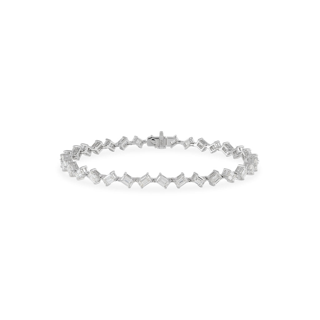 Emerald Diamond Bracelet - HIBA JABER