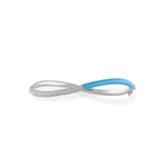 Load image into Gallery viewer, Femininity Infinity Bangle - Blue Enamel - HIBA JABER