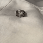 Load image into Gallery viewer, Flat Top Thick Duo Rings Diamond Bands - HIBA JABER