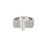 Load image into Gallery viewer, Flat Top Thick Duo Rings Diamond Bands - Alef & Meem - HIBA JABER