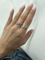 Load image into Gallery viewer, Flat Top Thick Initial Ring - Plain - HIBA JABER