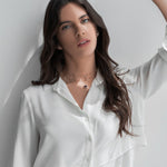 Load image into Gallery viewer, Garnett Diamond Halo Necklace - HIBA JABER