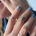 Load image into Gallery viewer, Glam Your Initial Heart Ring - HIBA JABER