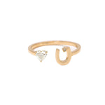 Load image into Gallery viewer, Glam Your Initial Heart Ring - HIBA JABER