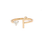Load image into Gallery viewer, Glam Your Initial Heart Ring - HIBA JABER