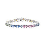 Load image into Gallery viewer, Heart Sapphire Bracelet - HIBA JABER