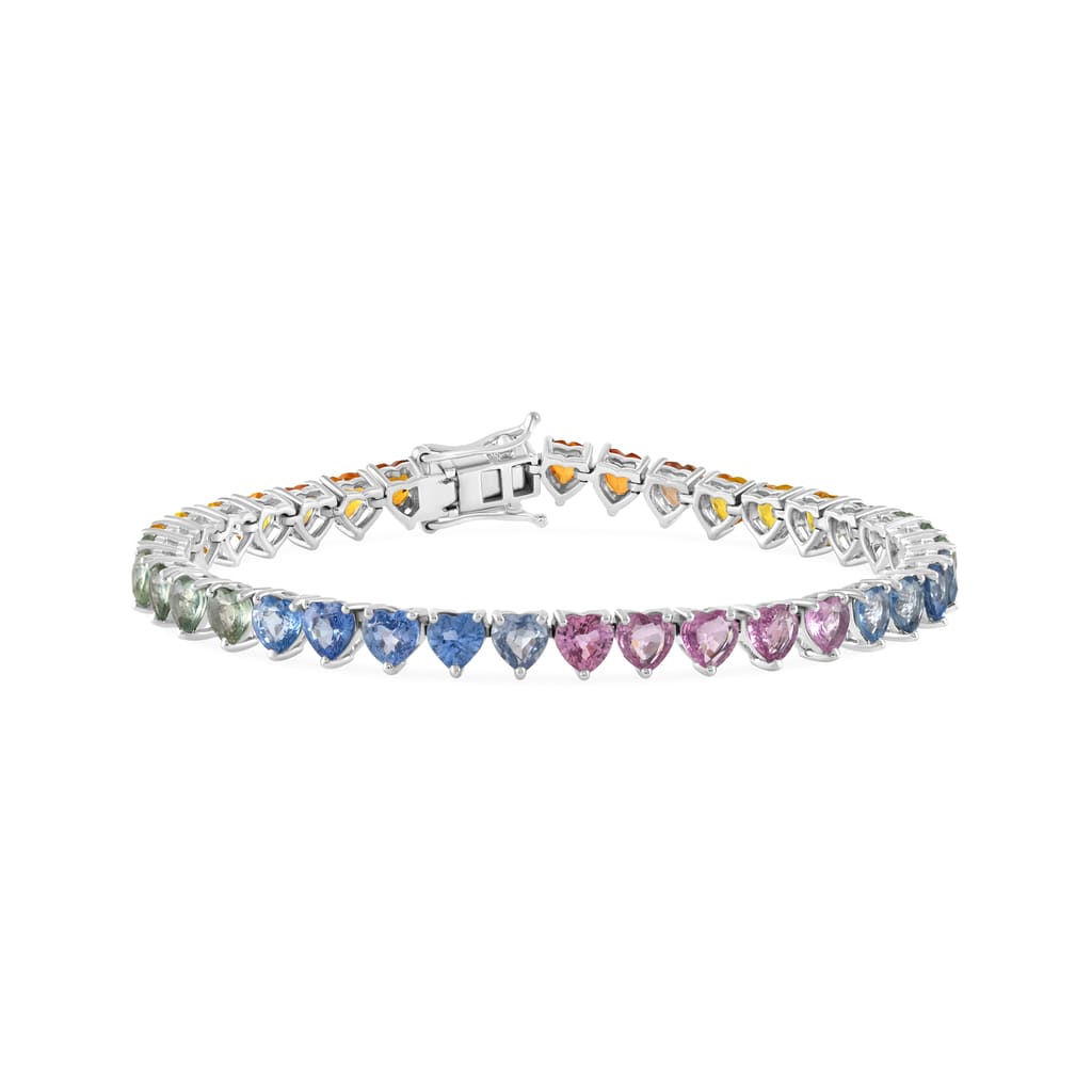 Heart Sapphire Bracelet - HIBA JABER