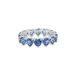 Load image into Gallery viewer, Heart Sapphire Ring - Blue - HIBA JABER