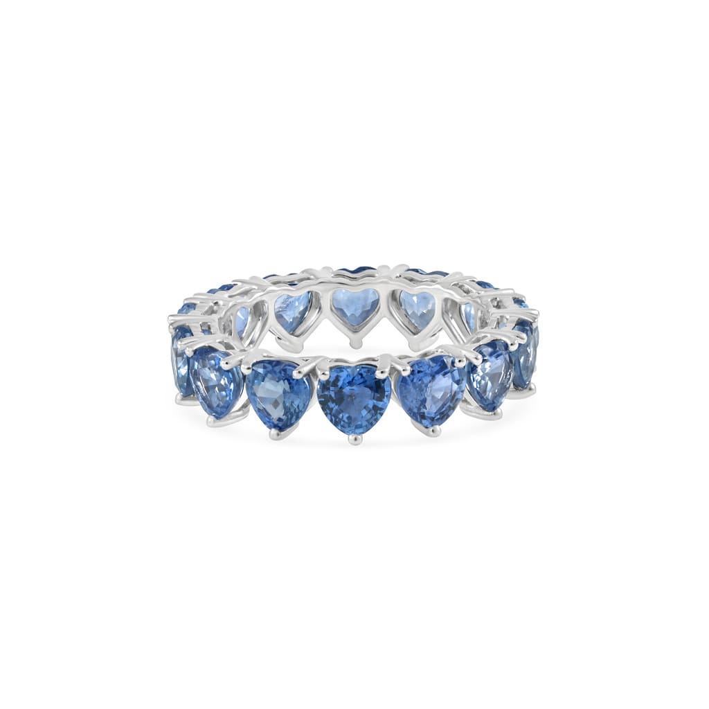 Heart Sapphire Ring - Blue - HIBA JABER