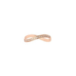 Load image into Gallery viewer, Infinity Band Ring with Pave Diamonds - HIBA JABER
