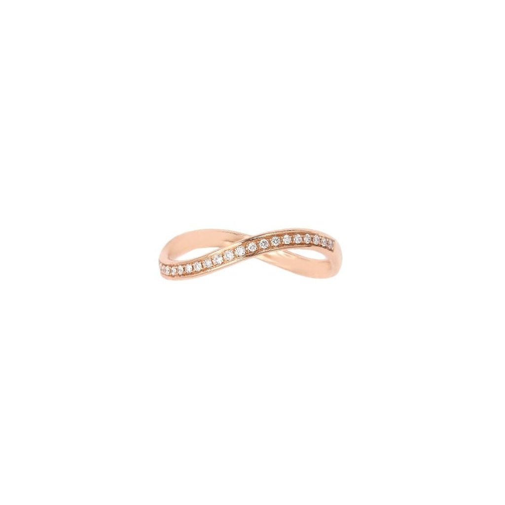 Infinity Band Ring with Pave Diamonds - HIBA JABER