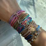 Load image into Gallery viewer, Initial Adult Thread Bracelet - HIBA JABER