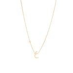 Load image into Gallery viewer, Initial Gold Necklace - With a diamond sparkle - HIBA JABER