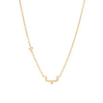 Load image into Gallery viewer, Initial Gold Necklace - With a diamond sparkle - HIBA JABER