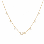 Load image into Gallery viewer, Initial Hanging Diamond Necklace - HIBA JABER
